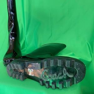 Coach Rubber Rain Boots Size 9